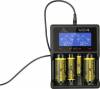 Xtar VC4 USB Industrial Type Battery Charger, 4 Positions with LCD Charging Level Display for 18650/17670/17500